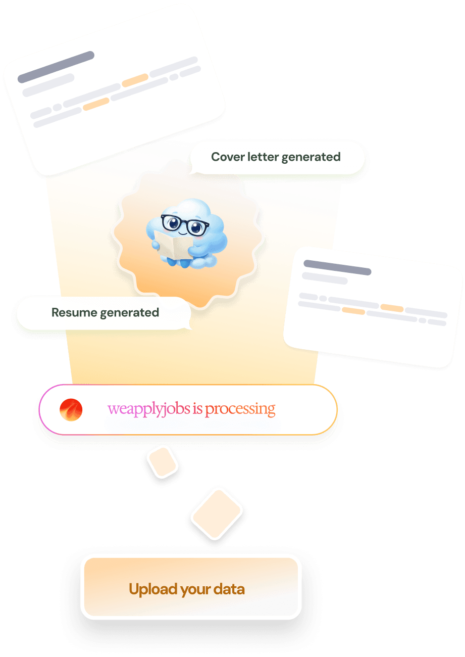 WeApplyJobs AI workflow illustration